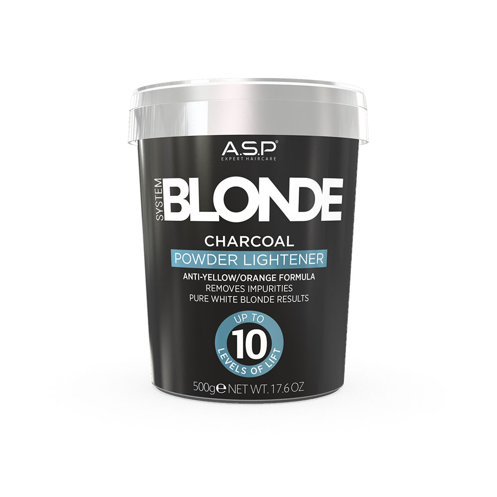System Blonde 10 Level Charcoal Powder Lightener 500g Tub