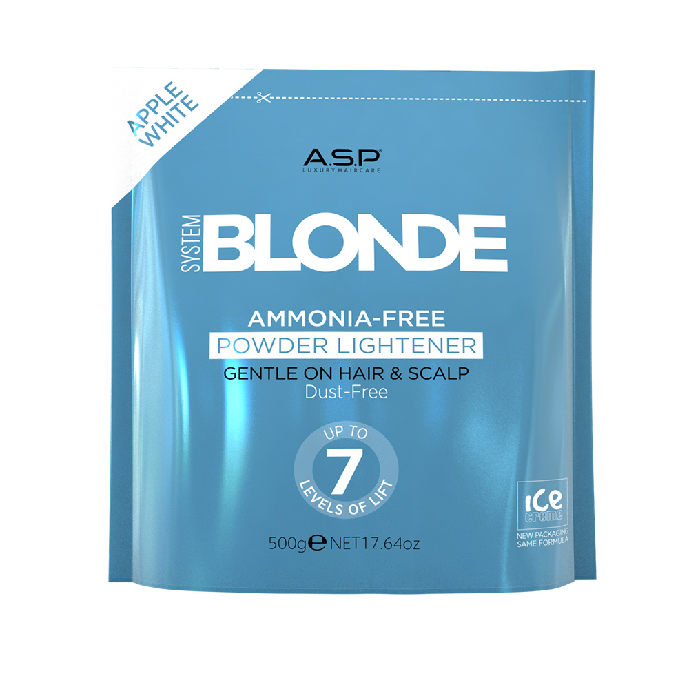 ASP System Blonde Am-Free Powder Lightener 500g - Apple White